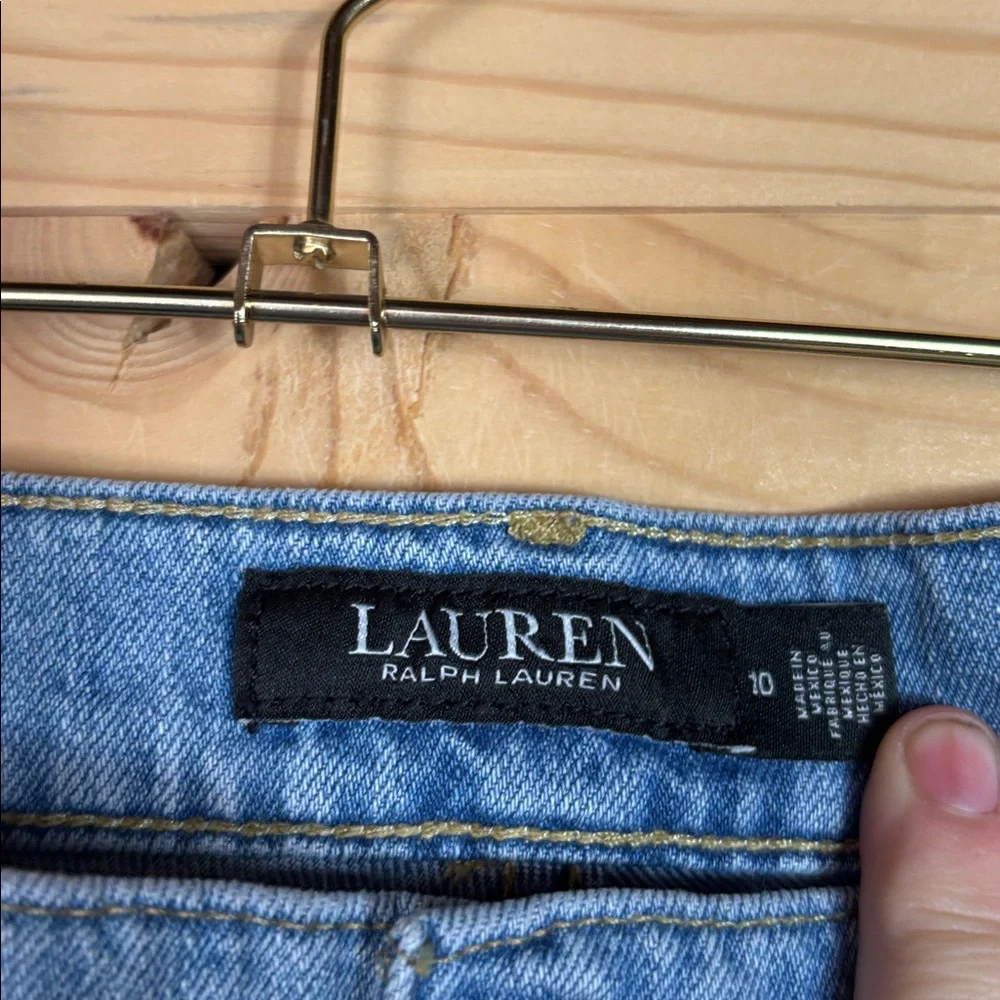 Lauren by Ralph Lauren cargo‎ style blue jeans size 10